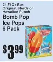 Super Fresh Bomb Pop Ice Pops offer