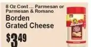 Super Fresh Borden Grated Cheese offer