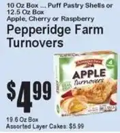 Super Fresh Pepperidge Farm Turnovers offer