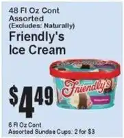 Super Fresh Friendly's ice cream offer