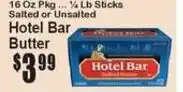Super Fresh Hotel Bar butter offer