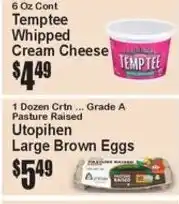 Super Fresh Temptee Whipped Cream Cheese offer