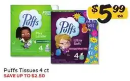 Winn Dixie Puffs Tissues offer