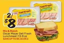 Winn Dixie Oscar Mayer Deli Fresh Lunchmeat offer