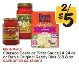 Winn Dixie Classico Pasta or Pizza Sauce or Ben's Original Ready Rice offer