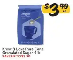 Winn Dixie Know & Love Pure Cane Granulated Sugar offer