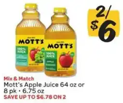 Winn Dixie Mott's Apple Juice offer