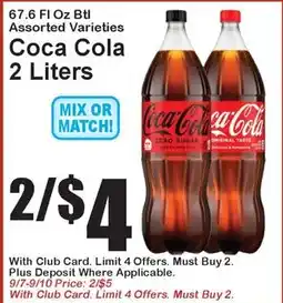 Super Fresh Coca Cola 2 Liters offer
