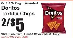 Super Fresh Doritos tortilla chips offer