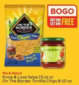 Winn Dixie Know & Love Salsa or On The Border Tortilla Chips offer