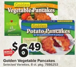 Giant Food Golden Vegetable Pancakes offer