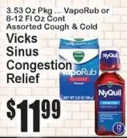 Super Fresh Vicks Sinus Congestion Relief offer