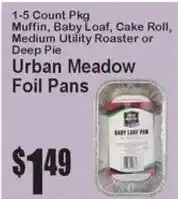Super Fresh Urban Meadow Foil Pans offer