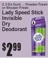 Super Fresh Lady Speed Stick Invisible Dry Deodorant offer