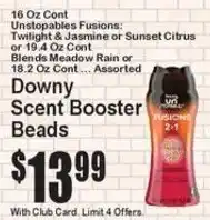 Super Fresh Downy scent booster beads offer