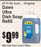 Super Fresh Dawn ultra dish soap refill offer