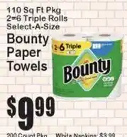 Super Fresh Bounty paper towels offer