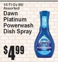 Super Fresh Dawn platinum powerwash dish spray offer
