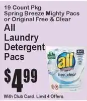 Super Fresh All laundry detergent pacs offer