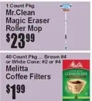 Super Fresh Mr. Clean magic eraser roller mop offer