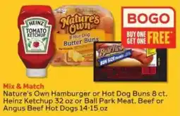Winn Dixie Heinz Tomato Ketchup or Nature's Own Hot Dog Buns or Ball Park Meat offer