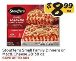 Winn Dixie Stouffer's Small Family Dinners or Mac & Cheese offer