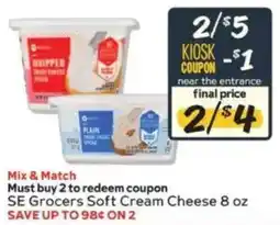Winn Dixie Se Grocers Soft Cream Cheese offer