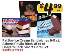 Winn Dixie FatBoy Ice Cream Sandwiches offer