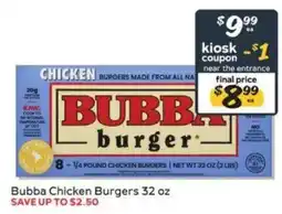 Winn Dixie Bubba Chicken Burgers offer
