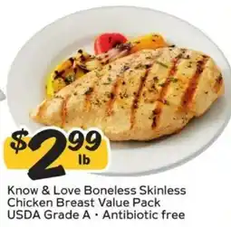 Winn Dixie Know & Love Boneless Skinless Chicken Breast Value Pack offer