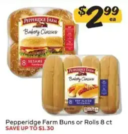 Winn Dixie Pepperidge Farm Buns or Rolls offer