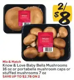 Winn Dixie Know & Love Baby Bella Mushrooms offer