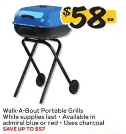Winn Dixie Walk-A-Bout Portable Grills offer