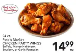 Pete's Fresh Market Pete's Market Chicken Party Wings offer