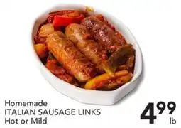 Pete's Fresh Market Homemade Italian Sausage Links offer