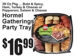 Super Fresh Hormel gatherings party tray offer