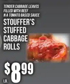 Super Fresh Stouffer's Stuffed Cabbage Rolls offer