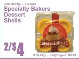 Super Fresh Specialty Bakers Dessert Shells offer