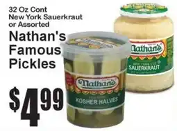Super Fresh Nathan's Famous Pickles offer
