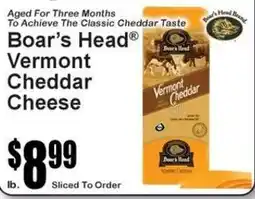 Super Fresh Boar's Head Vermont Cheddar Cheese offer