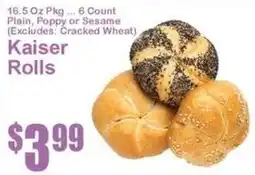 Super Fresh Kaiser Rolls offer
