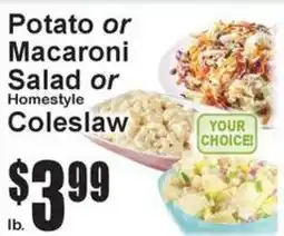Super Fresh Potato or Macaroni Salad or Homestyle Coleslaw offer