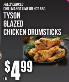 Super Fresh Tyson glazed chicken drumsticks offer
