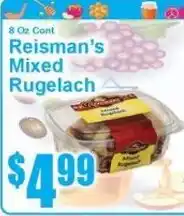 Super Fresh Reisman's Mixed Rugelach offer