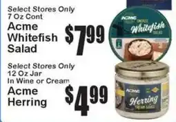 Super Fresh Acme Whitefish Salad offer