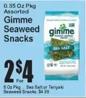 Super Fresh Gimme Seaweed Snacks offer