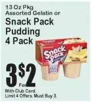 Super Fresh Snack Pack Pudding offer