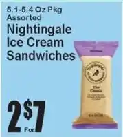 Super Fresh Nightingale ice cream sandwiches offer