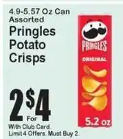 Super Fresh Pringles potato crisps offer