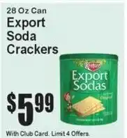 Super Fresh Export Sodas Soda Crackers offer